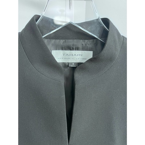 Tahari Black Jacket with Chiffon & Skirt Set Size 6 - Picture 6 of 16